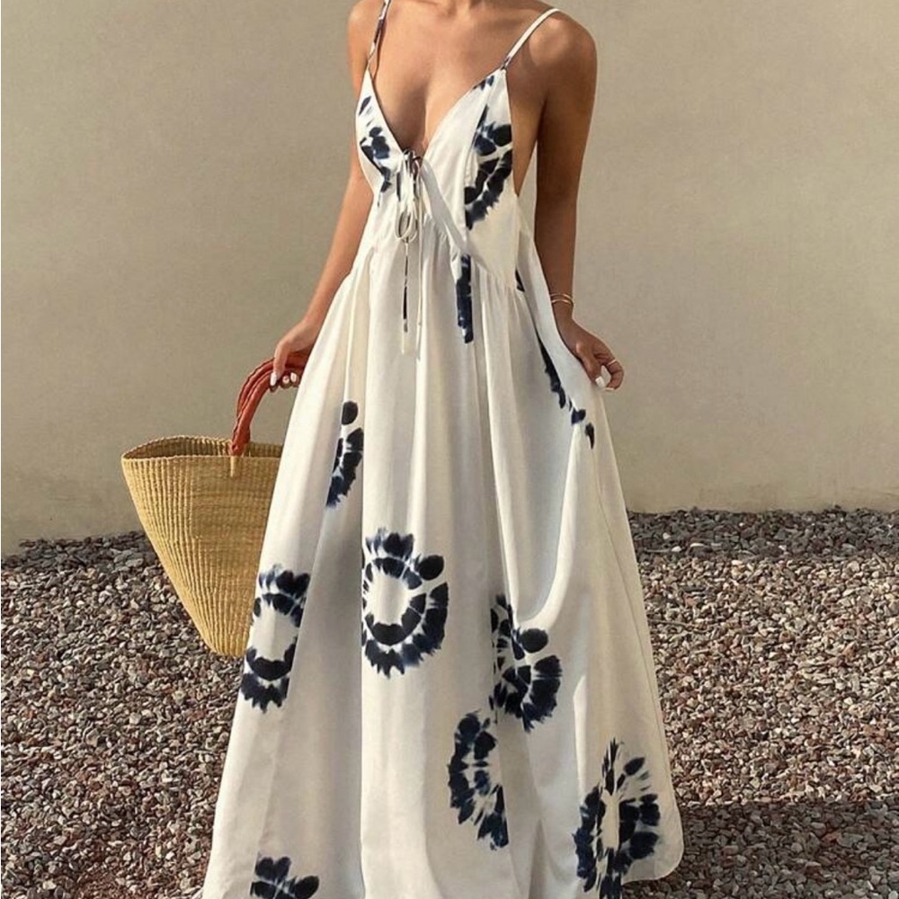 lovesso | Floral Print Spaghetti Strap Maxi Dress